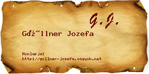 Göllner Jozefa névjegykártya